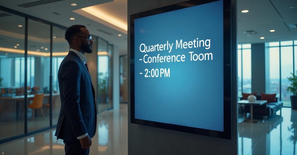 Corporate digital signage