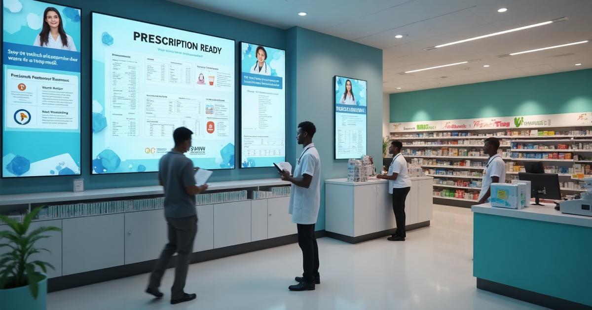 Pharmacy digital signage