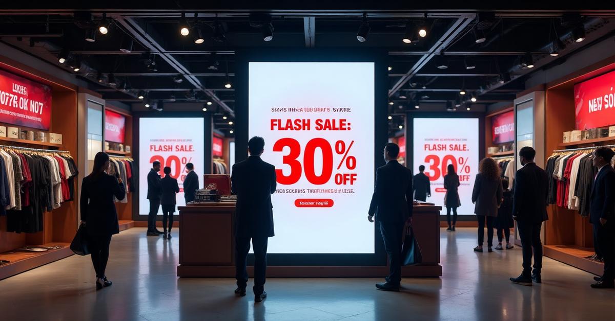 Retail digital signage