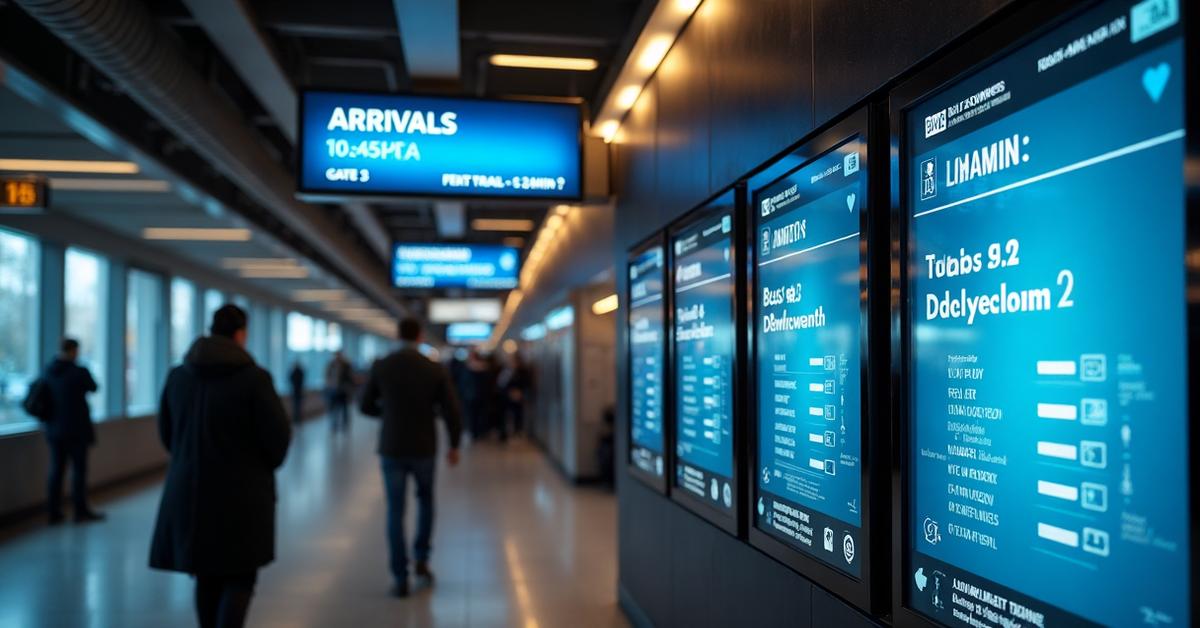 Transportation digital signage